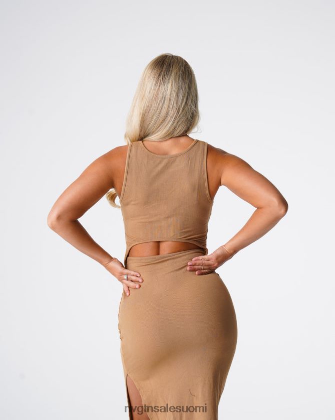 88266D719 mokka elämäntapa NVGTN naiset kadonnut paratiisissa maxi-mekko