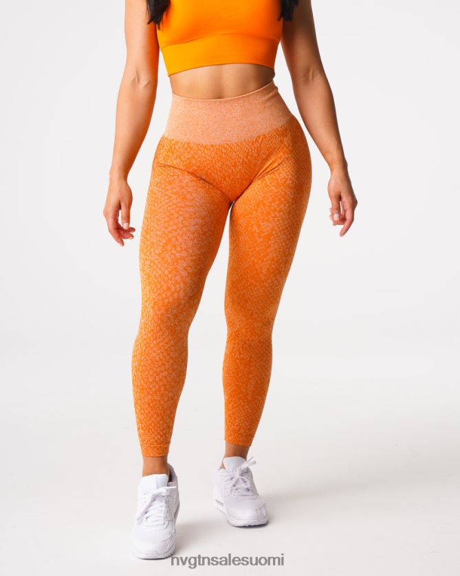 88266D684 poltettu appelsiini kunto NVGTN naiset käärmeennahkaiset saumattomat leggingsit
