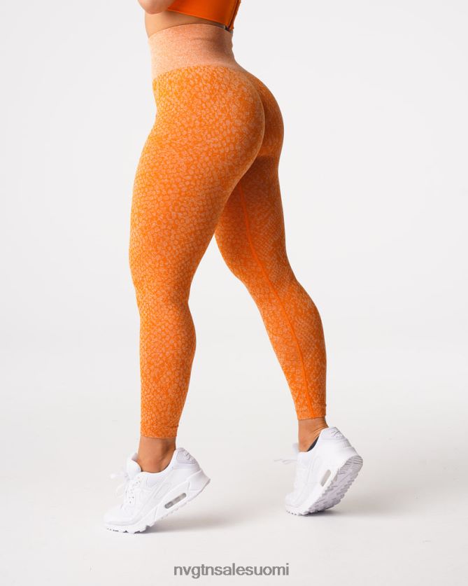 88266D684 poltettu appelsiini kunto NVGTN naiset käärmeennahkaiset saumattomat leggingsit