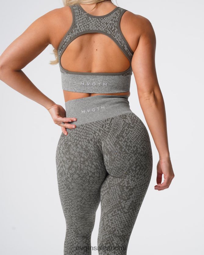 88266D686 khakin vihreä kunto NVGTN naiset käärmeennahkaiset saumattomat leggingsit