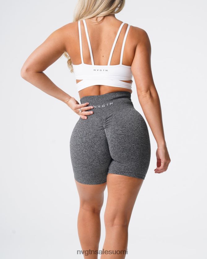 88266D393 mustapilkuinen kunto NVGTN naiset saumattomat scrunch shortsit