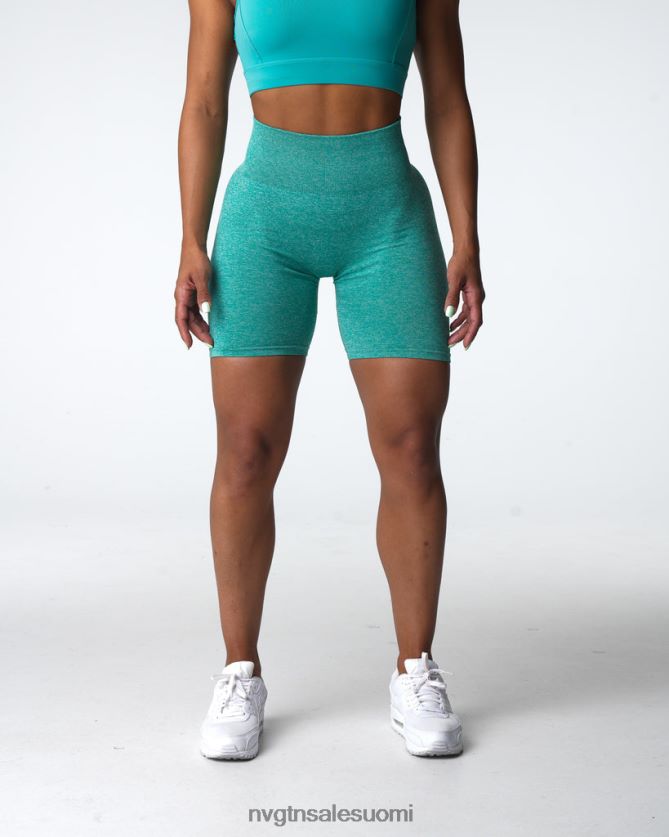 88266D413 turkoosi kunto NVGTN naiset saumattomat scrunch shortsit