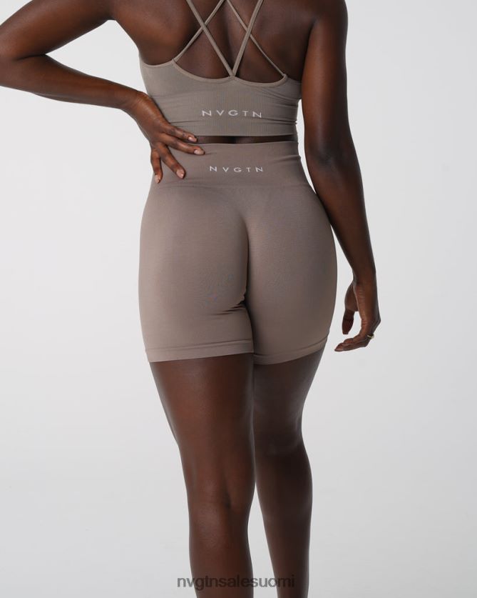 88266D454 taupe kunto NVGTN naiset kiinteät saumattomat shortsit